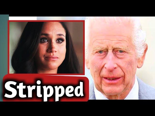 IT'S OFFICIAL: Meghan Loses Royal Status and Faces Lifetime UK Ban!