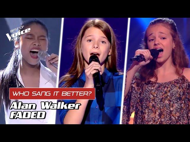 Who sang Alan Walker's "Faded" better?  | The Voice Kids