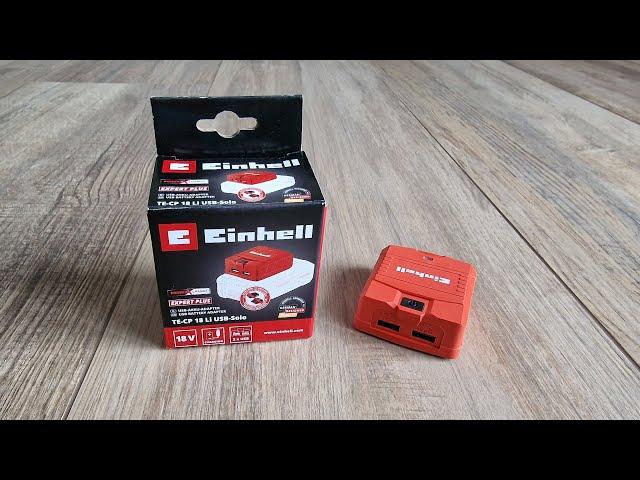 ️ Einhell USB Akku Adapter TE-CP 18 Li USB-Solo Test | Notstrom | Strom auf der Baustelle