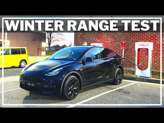 Finding the Limit: 2023 Tesla Model Y 70mph WINTER Range Test