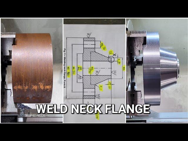 Weld Neck Flange | Manifold pipe, entry | CNC Machining | Repair Shop