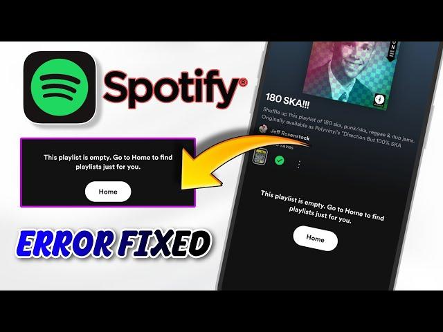 spotify empty playlist problem | how to fix spotify this playlist is empty problem | spotify error