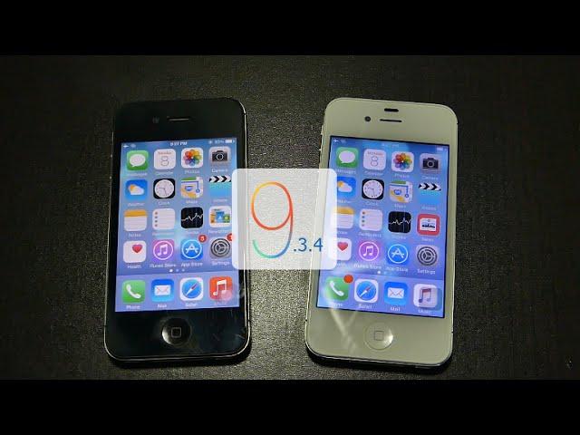 iPhone 4S iOS 9.3.4 vs iOS 8 Overall Speed