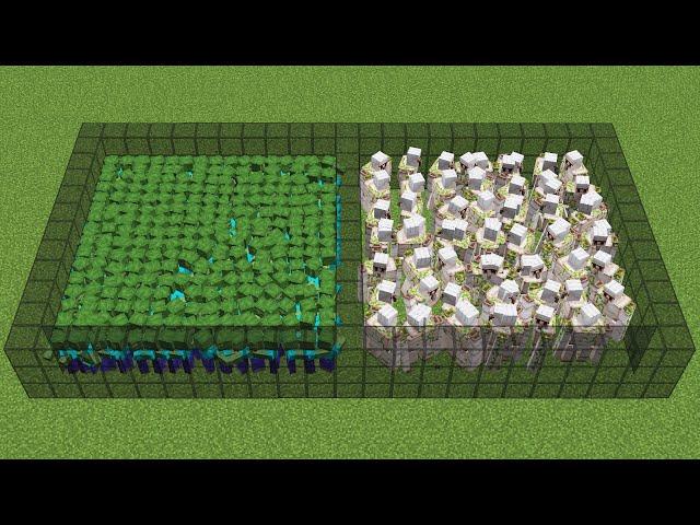 1000 zombies vs 100 iron golems