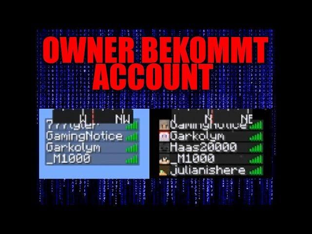 ich kaufe 2x premium account für owner und admin... cracked server erwischt und geholfen! 