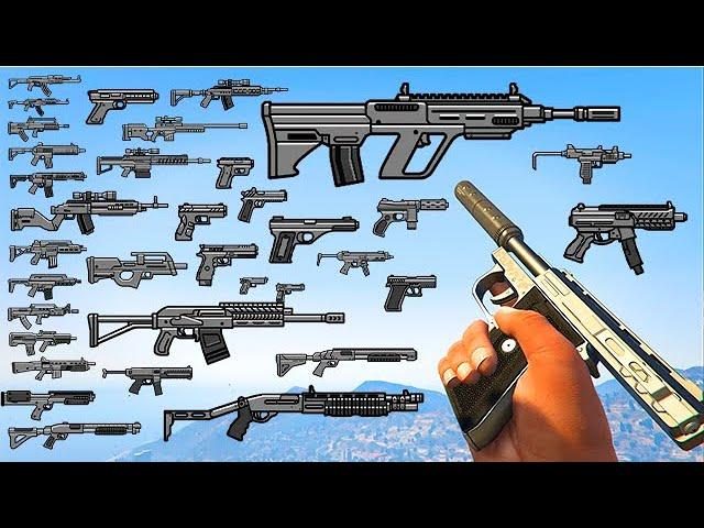 All Silenced Weapons of GTA Online in 50 Seconds (First Person)