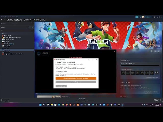9 Ways To Fix MultiVersus Error Code: 10022(Unexpected error.(0xC0030004)) | Couldn't start the game