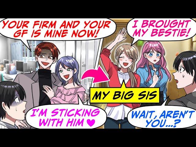 My Secretary GF Betrayed Me & Stole My Company! But When My Older Sis…[RomCom Manga Dub]