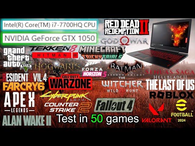 Lenovo Legion Y520 || NVIDIA GeForce GTX 1050 Laptop, Intel Core i7-7700HQ || Test in 50 games