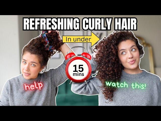 How To Refresh Curly Hair | Under 15 Minutes