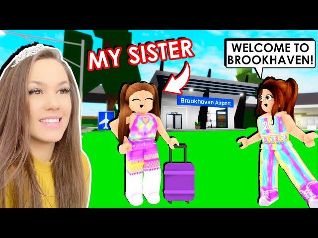 My Sister Moved Into BROOKHAVEN With Me (Roblox Roleplay)