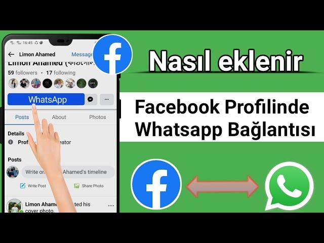 Facebook Profiline WhatsApp Bağlantısı Nasıl Eklenir (2023) ||