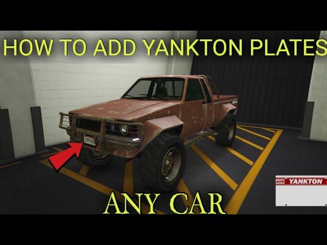 HOW TO ADD YANKTON PLATES TO ANY CAR GTA 5 ONLINE GLITCHES