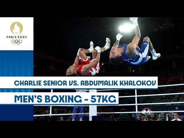  Charlie Senior vs. Abdumalik Khalokov  | Men's Boxing 57kg | #Paris2024 Highlights