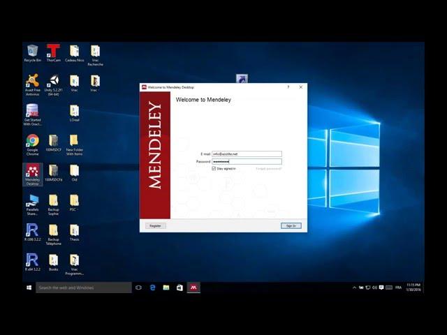 Aziz, Lite! tutorials: Setting up Mendeley on Windows for OneDrive syncing