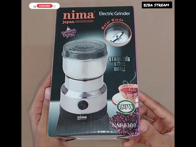 Nima Japan Electric Grinder 150w | Coffee & Spices Grinder| Metal Blade Stainless Steel |bibastream