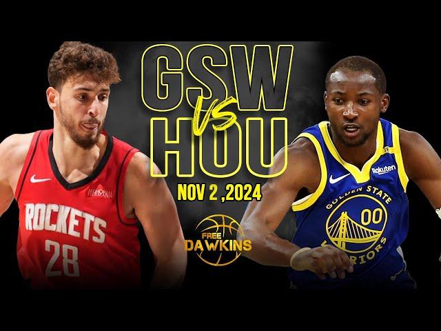 Golden State Warriors vs Houston Rockets Full Game Highlights | Nov 2, 2024 | FreeDawkins