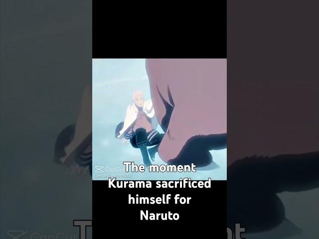 The moment Kurama sacrificed himself for Naruto #narutoremix #narutoshippuden #naruto #anime