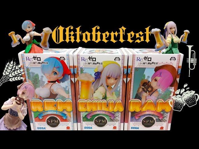 Re:Zero Oktoberfest | Rem, Ram & Emilia | Sega Prize Figures