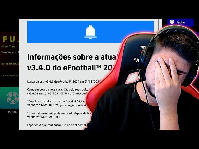 NOVA ATUALIZAÇÃO 3.4.0 CHEGA ESSA SEMANA, MAS ELA NÃO VAI SALVAR O EFOOTBALL 2024