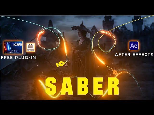 After Effects Saber Plugin Tutorial Particles line  Saber adobe after effects tutorial 2023