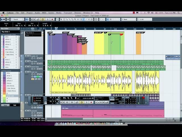 Arranger Track in Cubase