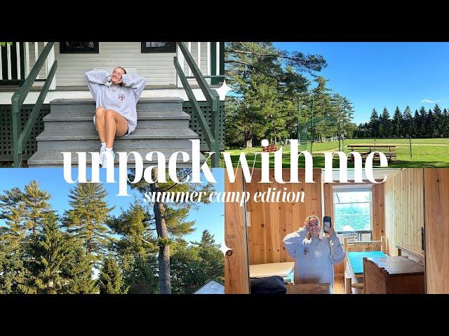 unpack with me at summer camp