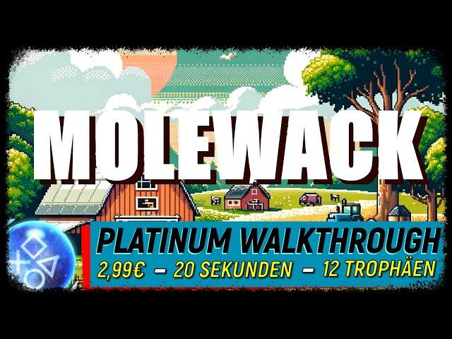 MOLEWACK | Super leichte PLATIN in 20 SEKUNDEN | Trophäen & Achievement Guide PS4