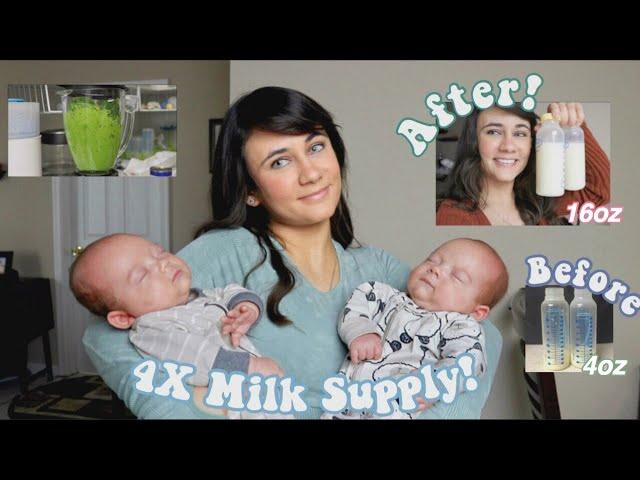 QUADRUPLED my milk supply in FOUR DAYS!! | Increasing Breast Milk Supply Fast