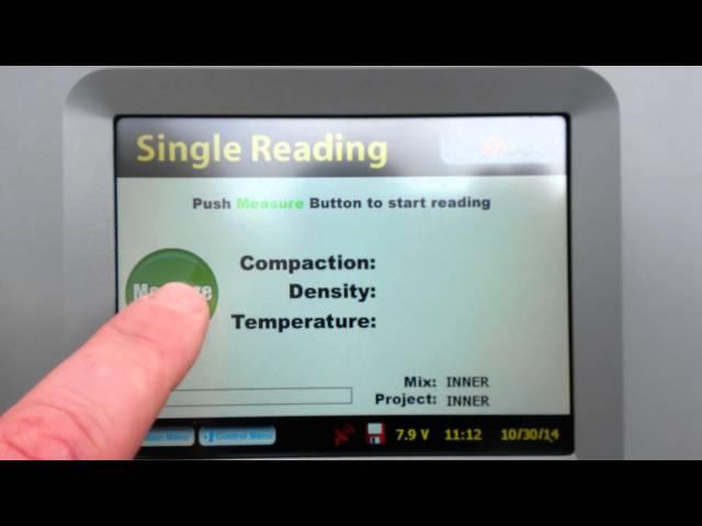 PQI 380 Non-Nuclear Asphalt Density Gauge Taking a Reading