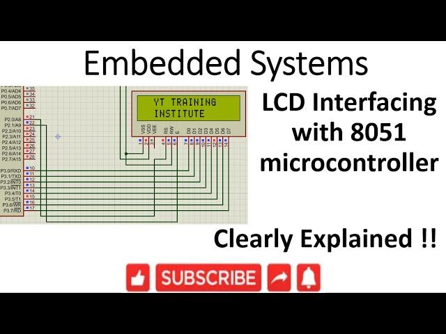 [ES-EN-22]LCD interfacing with 8051 microcontroller -lession-22