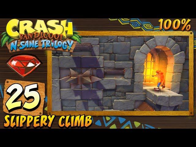 Crash Bandicoot : N. Sane Trilogy (ITA)-25- Slippery Climb [100%] - GEMMA ROSSA