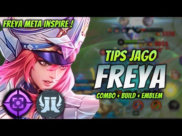 CARA MAIN FREYA META TERBARU ! BUILD & EMBLEM FREYA TERSAKIT 2024 ! | FREYA EXP LANE GAMEPLAY