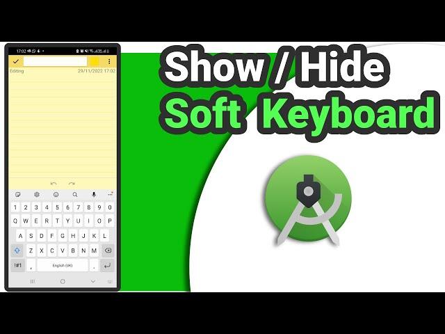 How to show/hide Soft Keyboard in Android programmatically