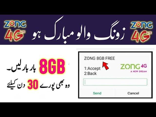 zong free internet 2024 codes