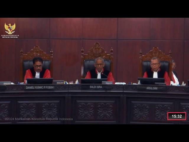 Sidang Perkara Nomor 58/PUU-XXII/2024. Rabu, 24 Juli 2024.