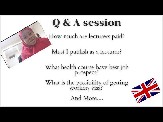 Q & A session: How much lecturers are paid in the UK