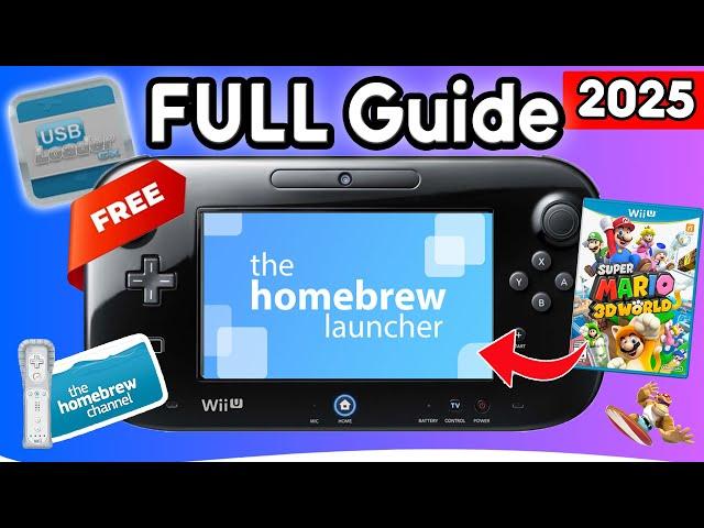 FULL Guide to Homebrew Your Wii U & vWii in 2025! (+ installing games, Usb loader GX & more!)