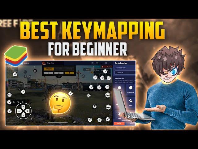 Best Keymapping for free fire PC  | Bluestacks 5 Easy Custom HUD For New Emulator Players