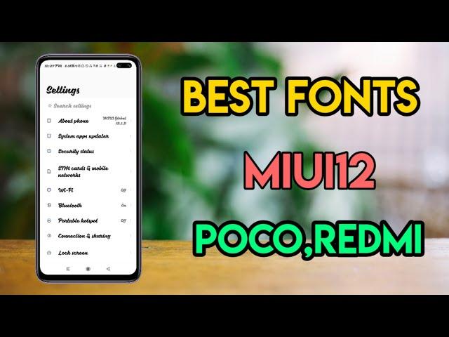 #MIUI12 #Fonts Best Fonts for Poco and Redmi Smartphones in MIUI12 (Malayalam)