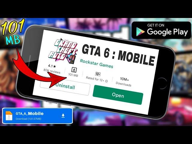 GTA 6 MOBILE ANDROID/IOS GAMEPLAY FAN MADE OPEN WORLD GAME  / TOP GTA 6 GAMEPLAY