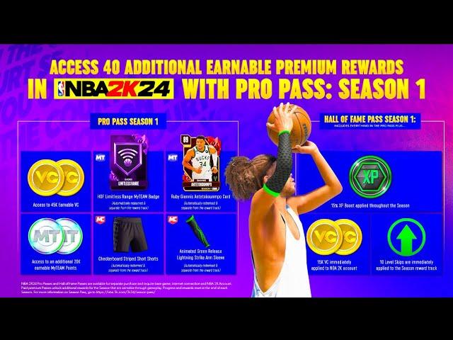 NBA 2K24 SEASON 1 REWARDS