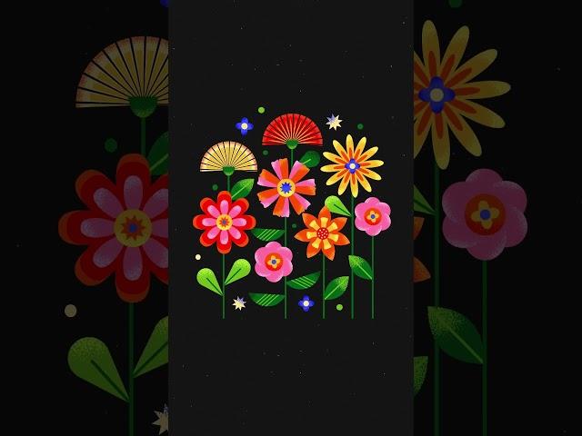 Flower animation #animation #motiondesign