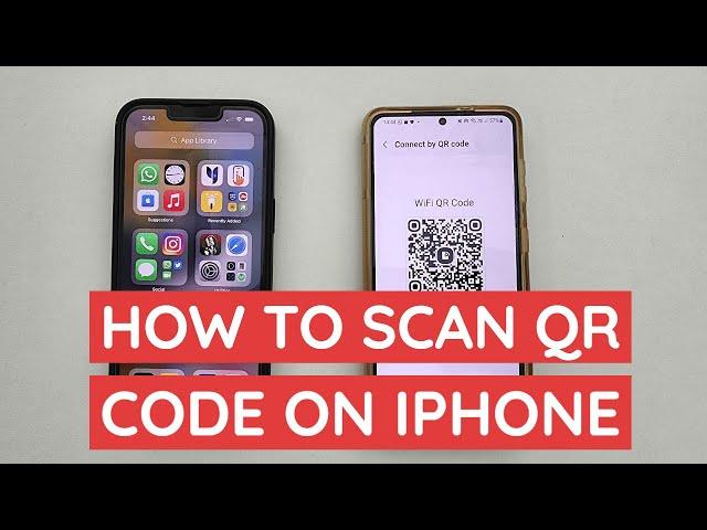 How to scan WiFi QR Code on iPhone 13, iPhone 12 and iPhone 11