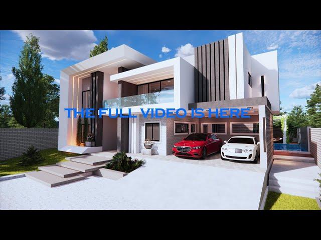 Spectacular 6 bedroom modern house design        ID3900