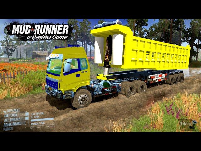 Spintires: MudRunner - VOLVO FH16 8X4 Driving on Extreme Mountain Roads  2023