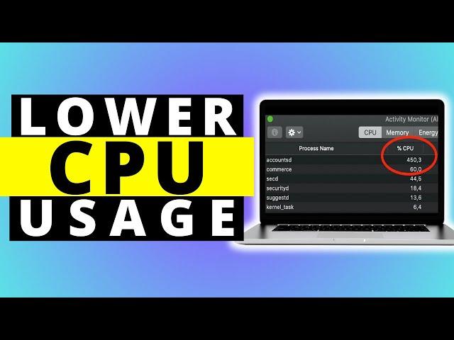 How To Fix High CPU Usage On Mac