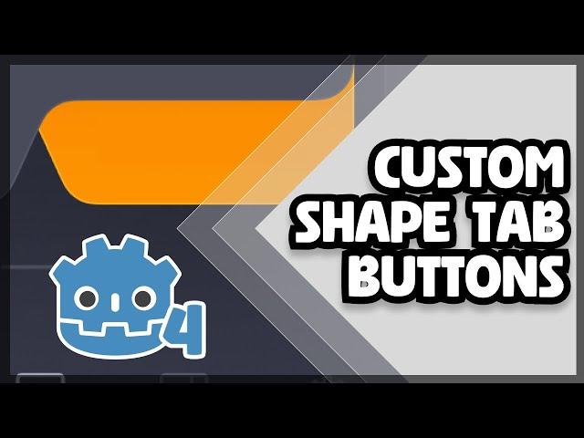 Godot 4 and Figma - Custom Shape Tab Buttons