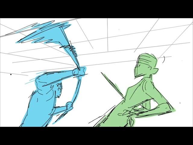 Malika Animated Pilot - Fight Scene Animatic Test (WIP)