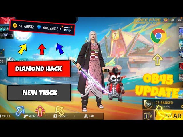 FREE FIRE DIAMOND HACK || FREE FIRE NEW MOD MENU OB45 || UNLIMITED DIAMOND SCRIPT MOD APK 2024